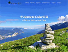 Tablet Screenshot of cedarhillholdings.com